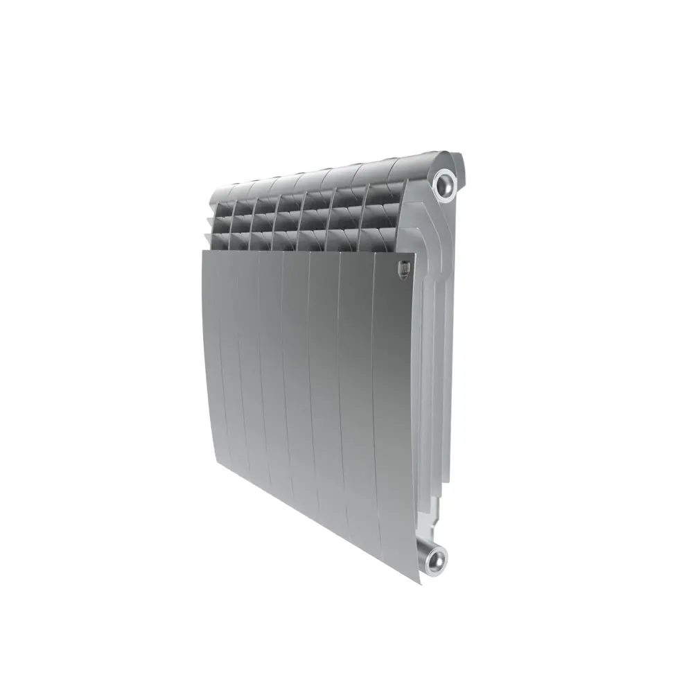 Радиатор секционный Royal Thermo Biliner 500/87 8 секций боковое подключение биметалл серый 81979193 STLM-2047524 - Вид №1