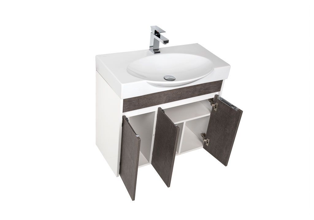 Тумба под раковину Aquanet Коста 76 белый/дуб антик sun-id-275372 - Вид №3