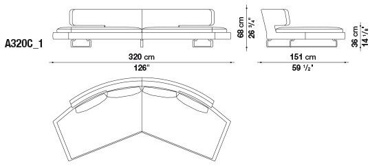B&B Italia Диван из ткани Arne sun-id-1450327 - Вид №6