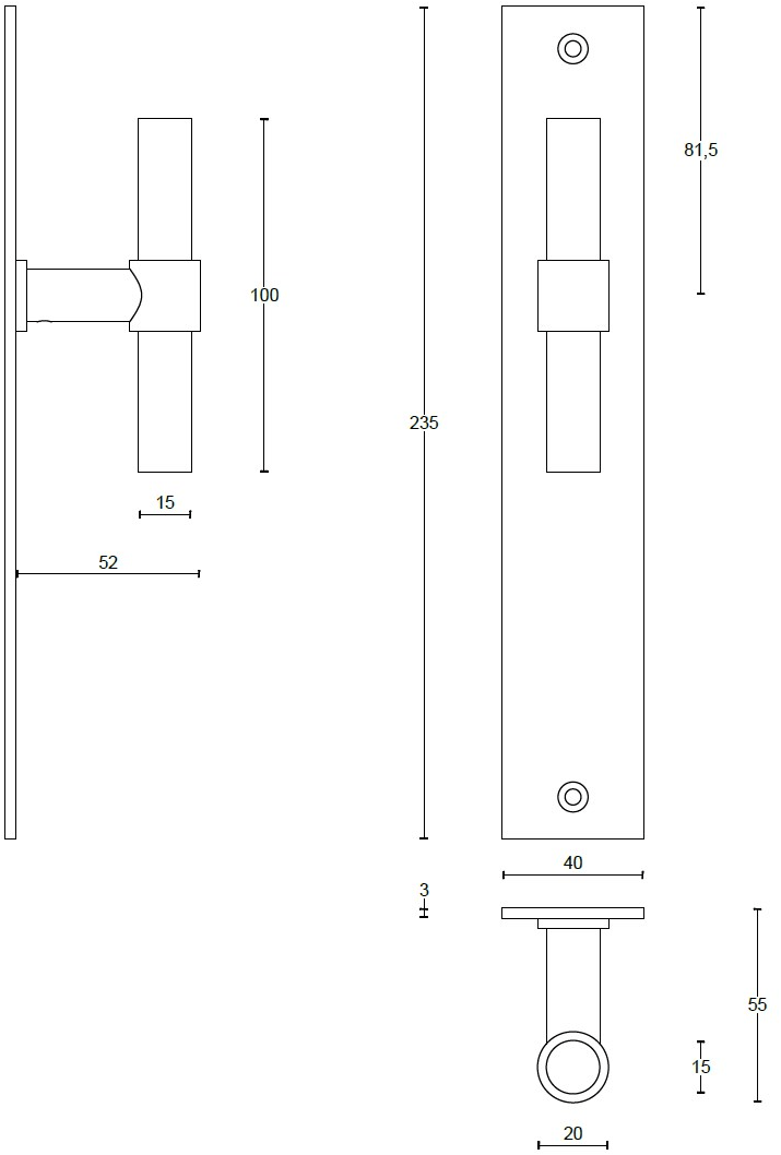 Formani Ручка из нержавеющей стали One Pbt15/20-vp236sfc - Вид №2