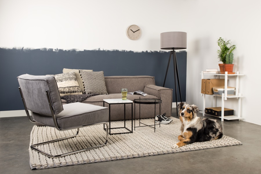 Кресло Lounge Ridge Rib желтое Zuiver 3100013 - Вид №8