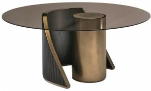 Shake Круглый обеденный стол из стекла Hege