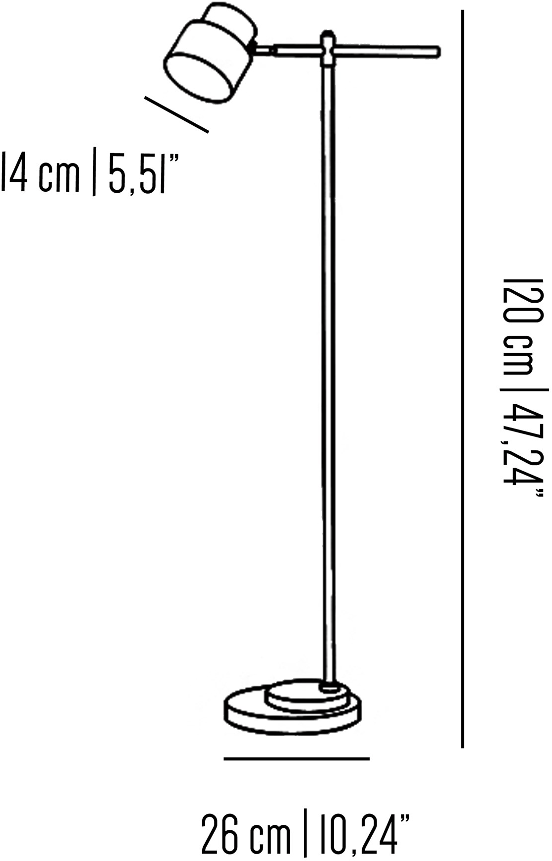 Il Bronzetto Регулируемый светодиодный торшер из латуни Satellite Sat01_m / sat01_sofa - Вид №5
