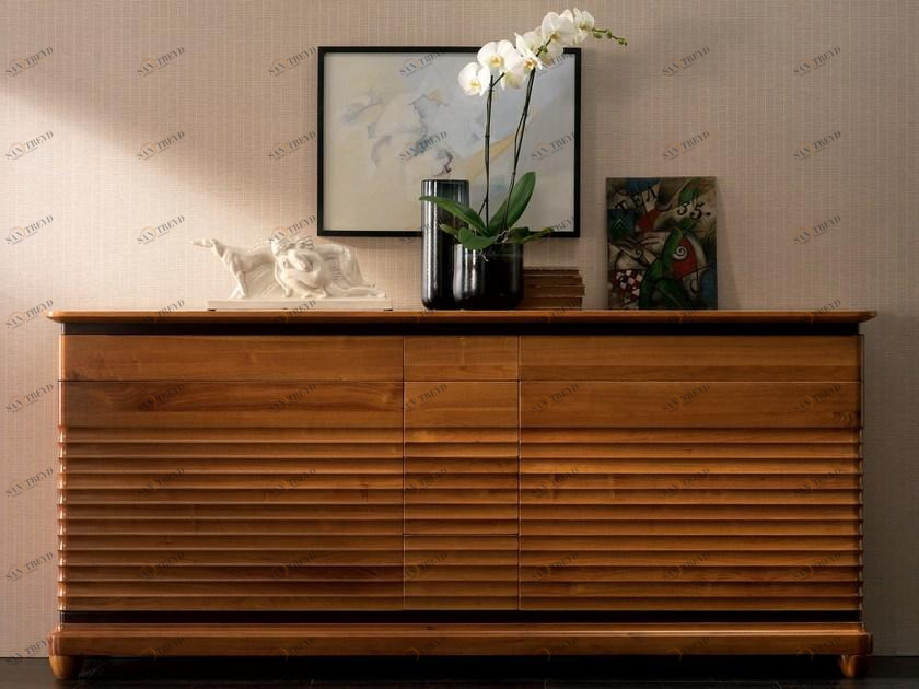 Cantiero Буфет из массива дерева с распашными дверцами с ящиками Elettra day El001