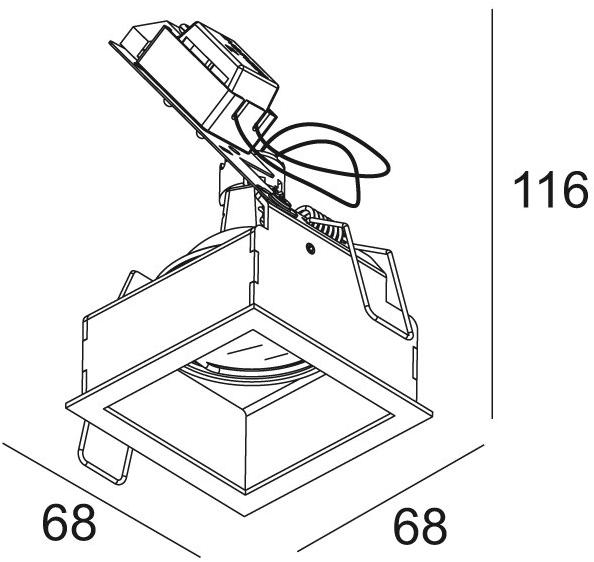 Delta Light Встраиваемый квадратный светильник Carree sun-id-1516001 - Вид №10