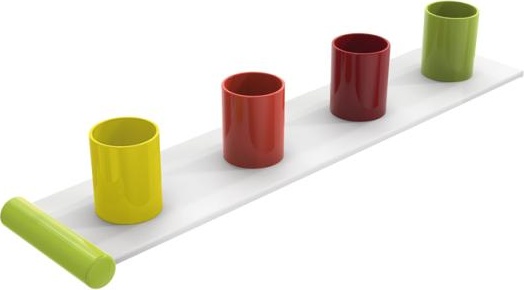 800.03.411 Набор удлинителей для держателей зубных щеток, 4 места HEWI Kids - Вид №6