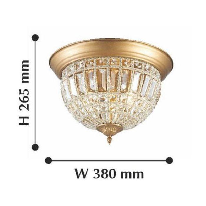 Потолочный светильник Favourite Orientalium 2296-3C FAVOURITE ORIENTALIUM 223624 Бронза;прозрачный  - Вид №1