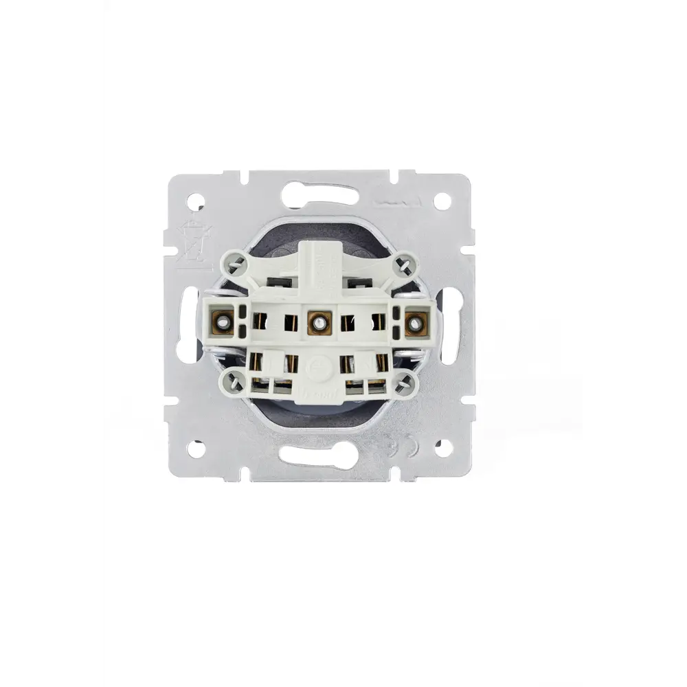 Розетка Lezard Vesna графит без заземления для скрытого монтажа 87103767 STLM-1575740 - Вид №2