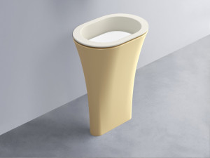 AMLA65-TL+AMPILO-BL+AMCOLO-CN Раковина Amedeo Ovale отдельностоящая cielo Enjoy + Amedeo