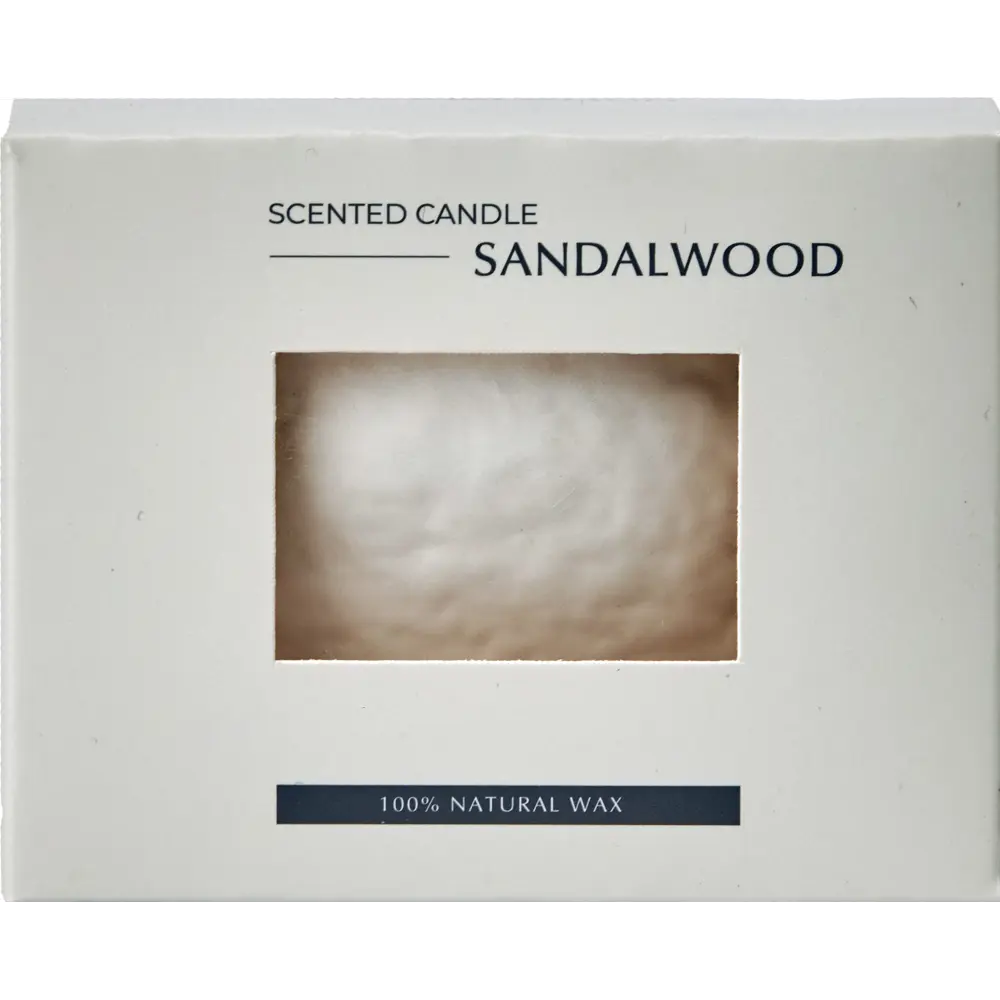 Свеча ароматизированная Sandalwood белый 7.3 см 89348187 STLM-2131074 Santreyd  - Вид №2