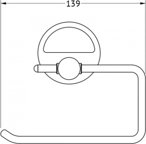056 Держатель т/ бумаги LUX FBS Luxia - Вид №1