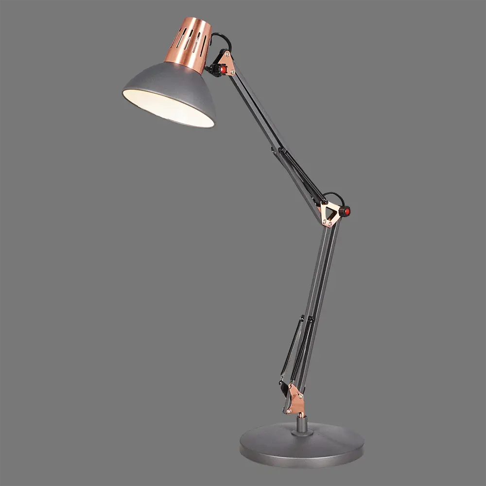 Рабочая лампа настольная Berlin, цвет чёрный/медь CAMELION STLM-2026312 - Вид №2