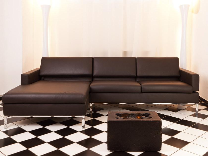 brühl Кожаный диван-кресло с шезлонгом Tomo sun-id-1388402 - Вид №2