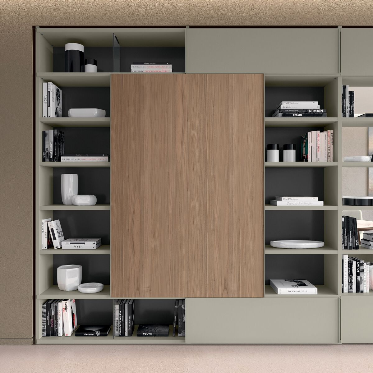 Деревянный секционный книжный шкаф Febal Casa TRENTA ARCH-00000563 - Вид №11