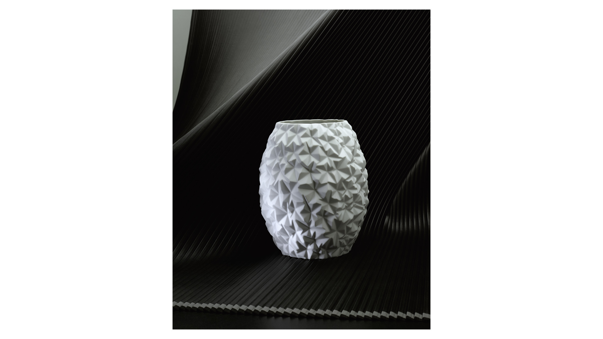 10648996 Rosenthal Ваза Rosenthal Снежная 25см, фарфор  (дизайнер  Cairn Young) Фарфор  - Вид №1