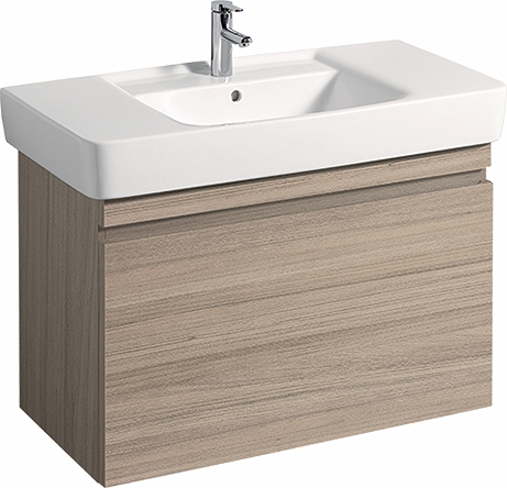 44759 IFO Renova Плоская тумба для умывальника, с ящиком и внутренним ящиком, W = 524 мм, W1 = 600 мм, T = 438 мм, глянцевый белый  - Вид №10