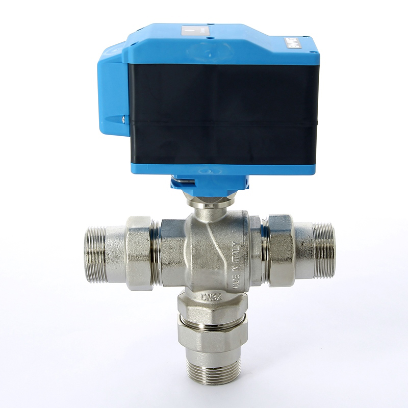 Кран шаровой с разъемными соединениями НН трехходовой MODULO COMPACT с сервоприводом EMMETI 1/2" 01425806