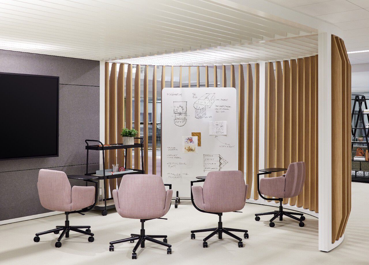 Тканевый поворотный стул для конференций с опрокидыванием Haworth POPPY ARCH-00141641 - Вид №7