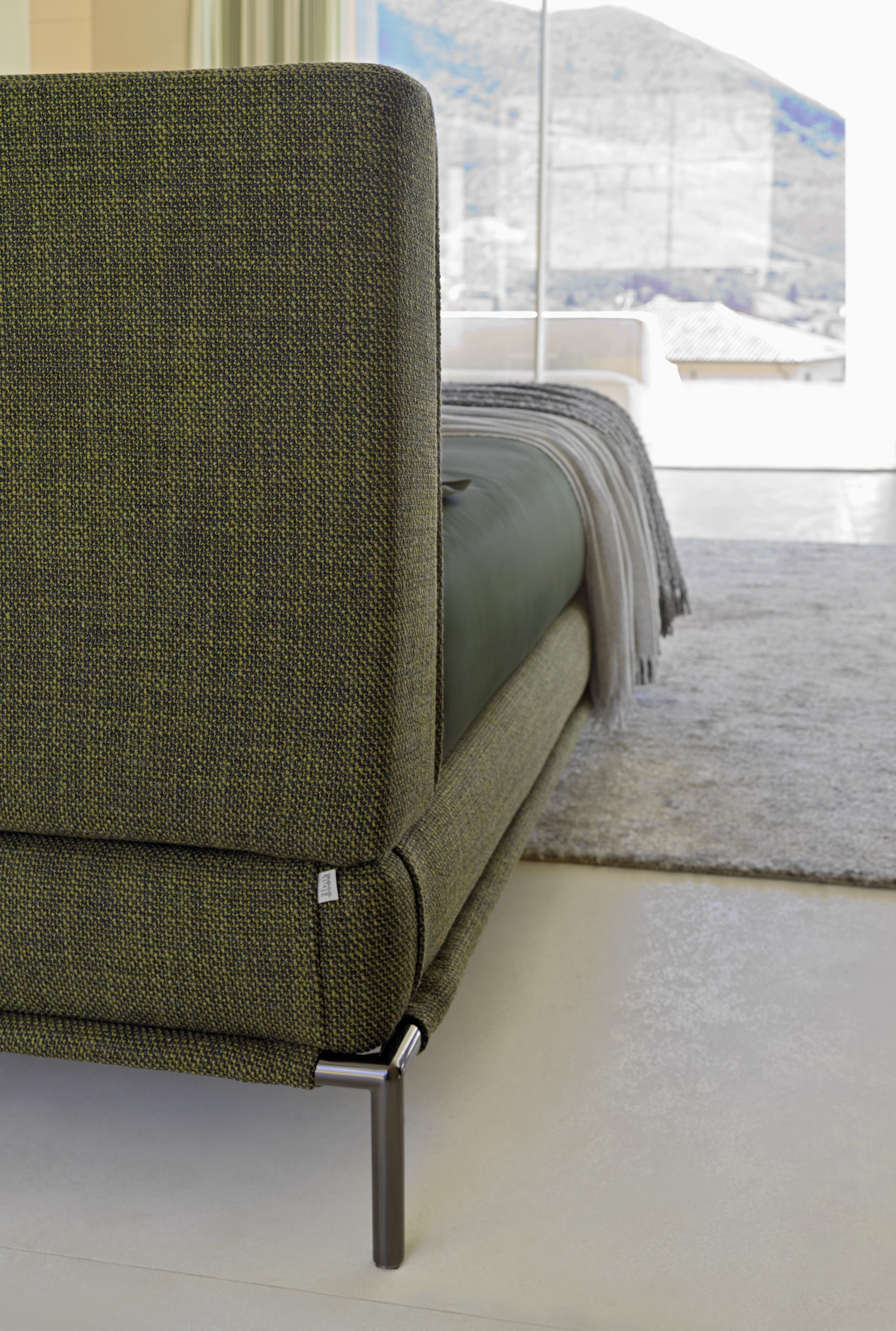 Съемная двуспальная мягкая кровать из ткани Flou ARCH-00088160 - Вид №6