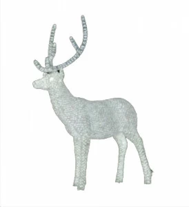Световая Фигура "Благородный Олень" Папа 3D ELKI СВЕТОВЫЕ ФИГУРЫ 017734 Белый