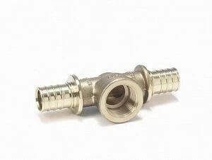 REHAU Тройник с внутренней резьбой 32-ВР 3/4"-25 RAUTITAN MX латунь