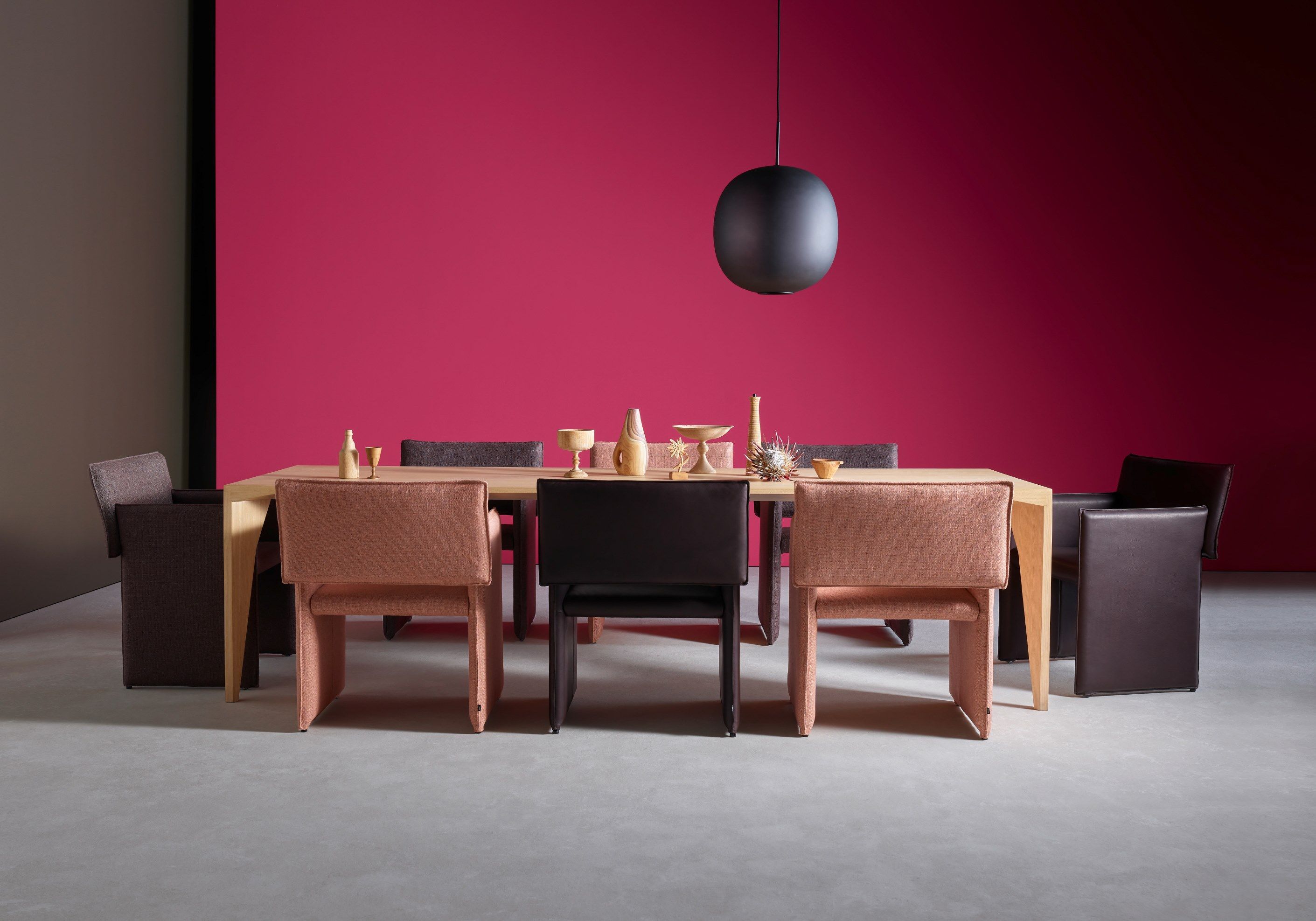 Мягкий тканевый стул с колесами COR Noto ARCH-00103022 - Вид №2