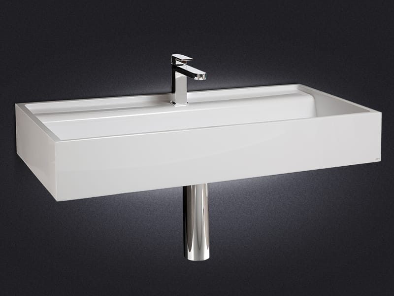 Прямоугольная подвесная раковина из смолы Vallvé основание ARCH-00120607 - Вид №1
