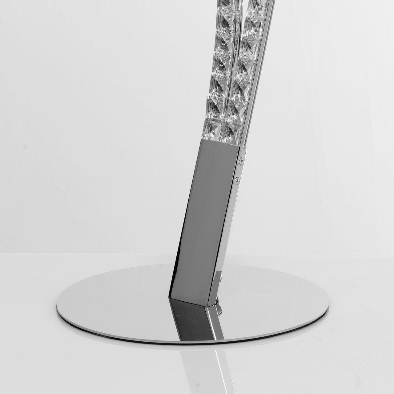 Торшер хрустальный 135х20 см хром De Markt Аурих 496042502 DE MARKT АУРИХ 00-3889405 Хром  - Вид №1