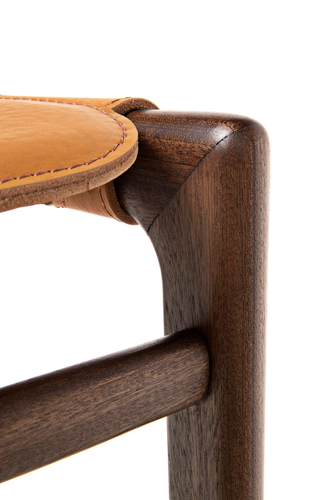 Садовый стул из красного дерева и кожи с подставкой для ног Exteta Levante ARCH-00121990 - Вид №8