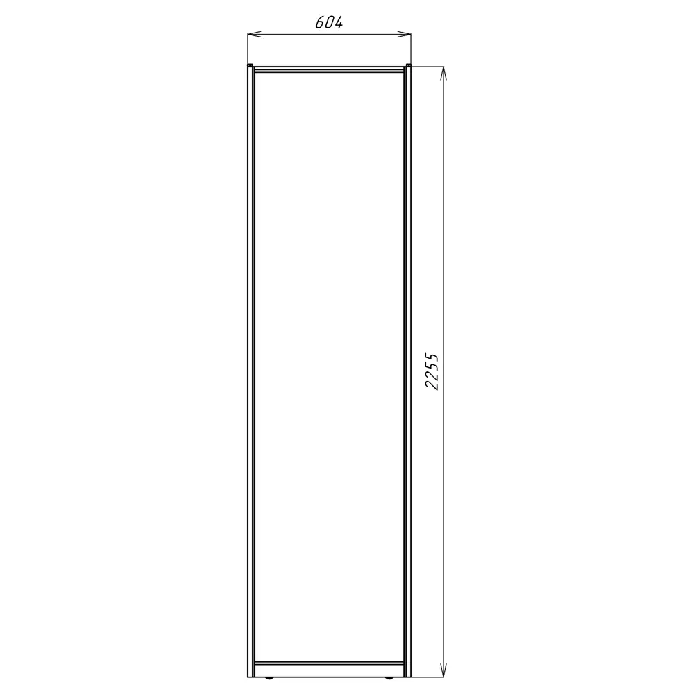 Дверь-купе KONSENSA 225.5x60.4 см МДФ цвет бетон профиль черный 89443979 STLM-2187073  - Вид №10