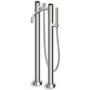 ZSA274.CN - R99657 Отдельно стоящая ванна-душ с переключателем, ручной душ, гибкий шланг 1500 мм. Длина горловины 220 мм. Zucchetti Savoir