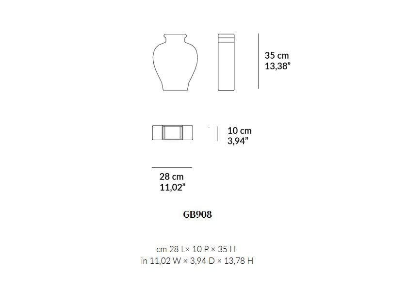 Керамическая ваза Lando MOON ARCH-00033740 - Вид №7