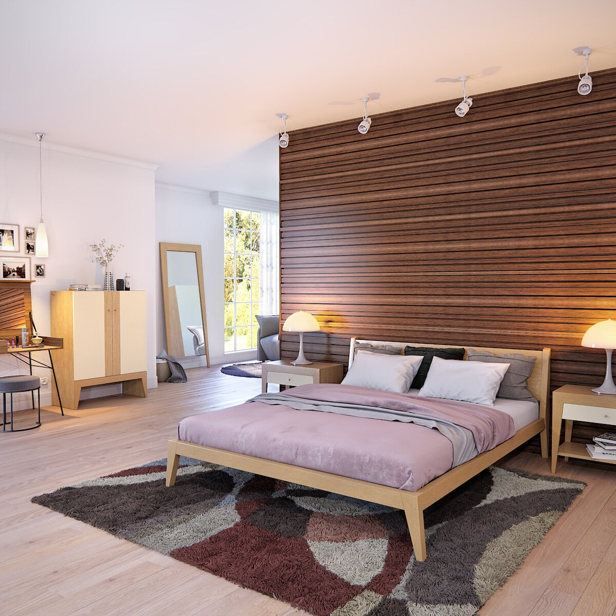 Зеркало напольное в полный рост деревянное Ego дуб BRAGIN DESIGN ДИЗАЙНЕРСКИЕ 256483 Коричневый  - Вид №2