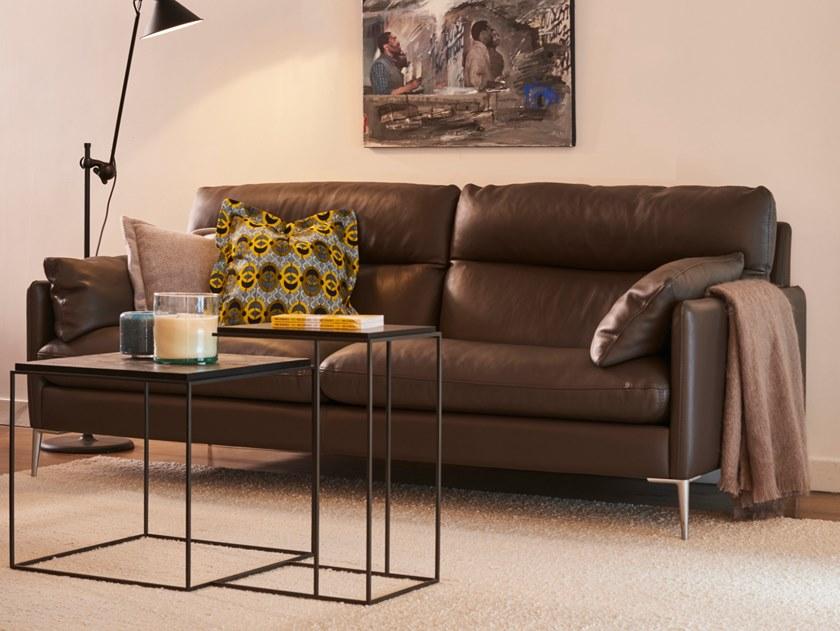 Duvivier Canapés 3-х местный кожаный диван со съемным чехлом Monte-carlo Mocaxd20, mocaxd21, mocaxd22 - Вид №1