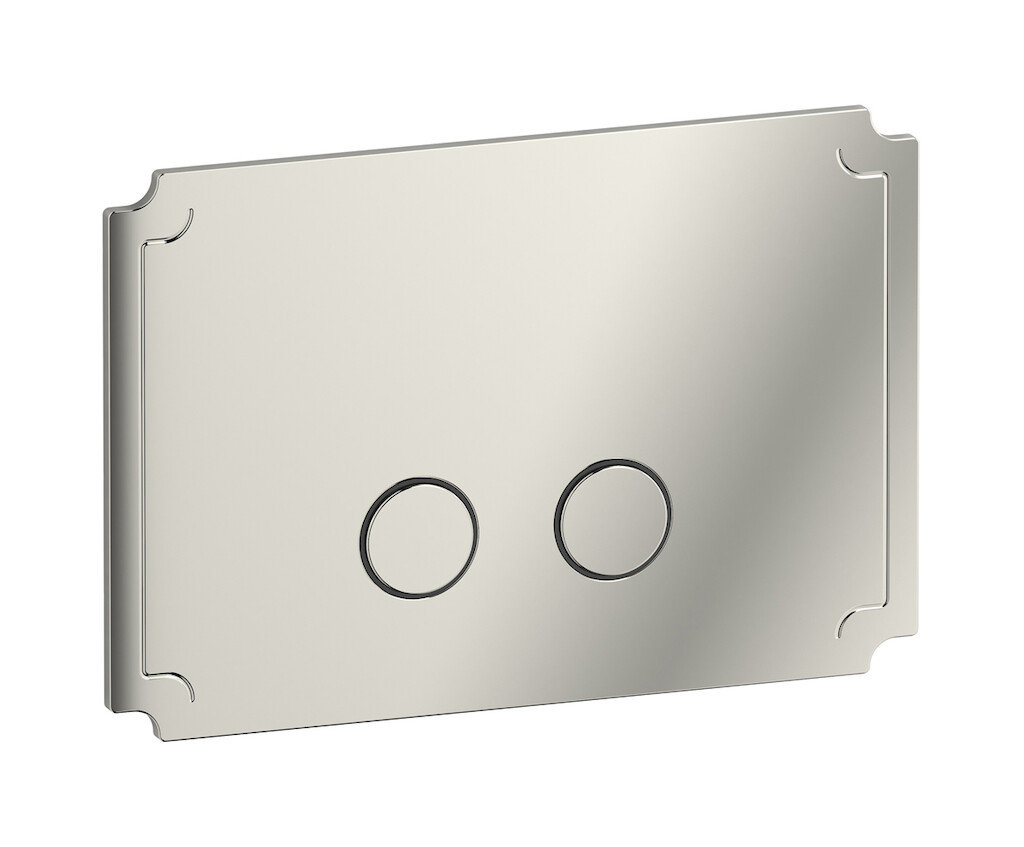 Кнопка смыва для бачка "HERMES" с двойным сливом WE ARE IB bb002pl Platinum Bye Bye