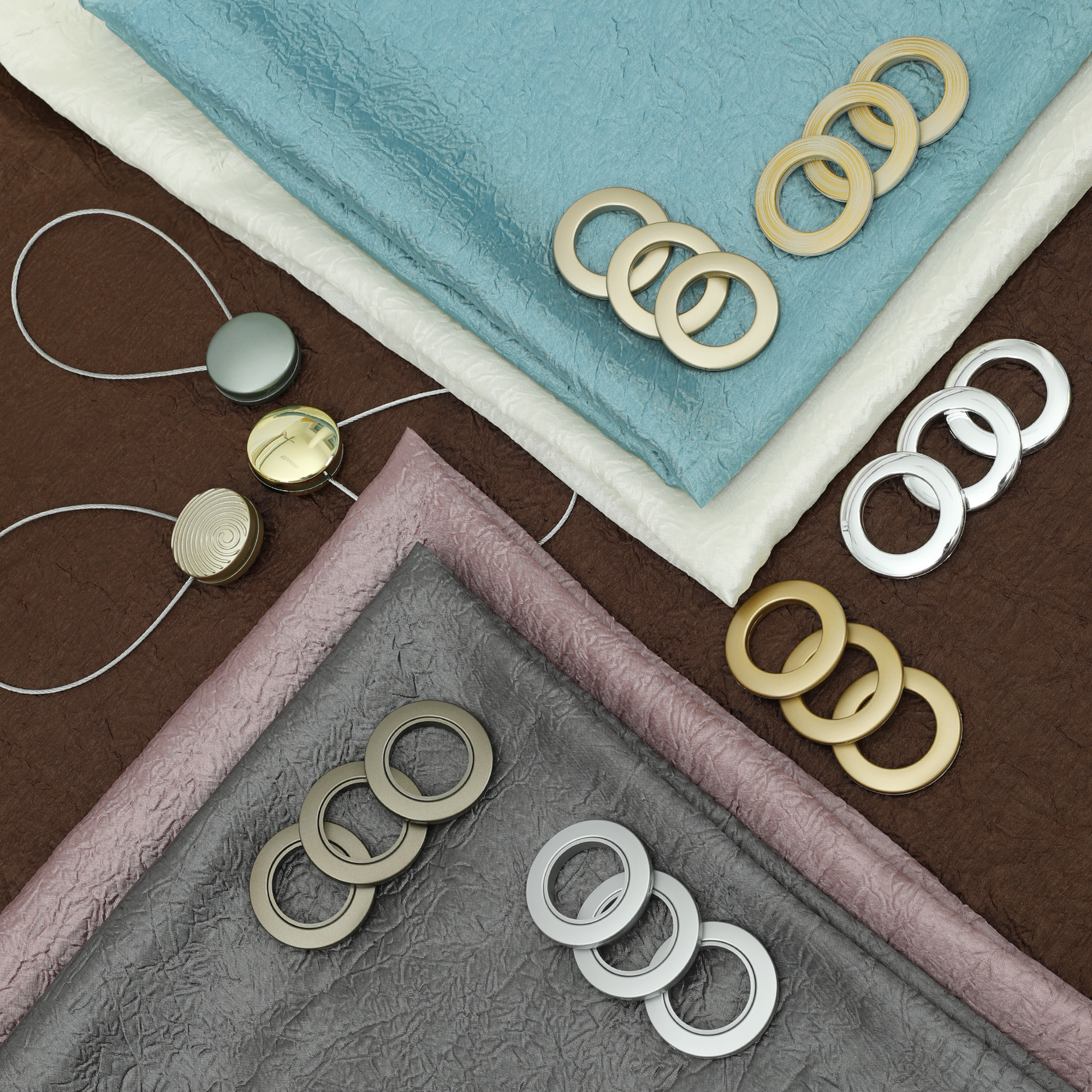 Тергалет ТОРГОВЫЙ ДОМ ТЕКСТИЛЬ - жатая ткань экрю для изысканных штор 81959965 STLM-0015398 - Вид №4