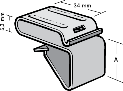 52323455 Крепление для труб  Britclips® PCD для балок WALRAVEN  - Вид №1