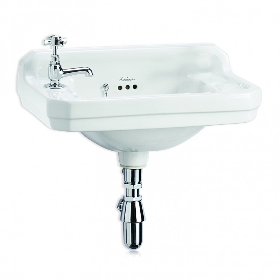 B8L Подвесная раковина настенная овальная Burlington  белая  - Вид №1