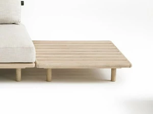 RODA Низкий квадратный садовый столик из тика Eden