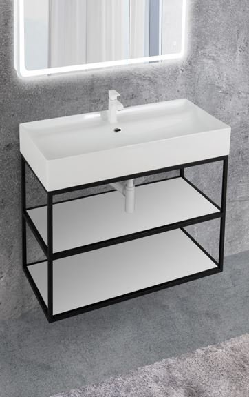 Мебель для ванной CEZARES CADRO 80 Bianco Ghiaccio  - Вид №2