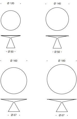 Desalto Круглый стол со столешницей из закаленного стекла Clay sun-id-1347042 - Вид №3