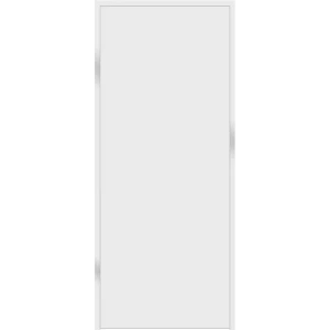 Дверь межкомнатная глухая Invisible 90x220 см цвет белый с замком алюминиевая кромка 89433726 STLM-2041431