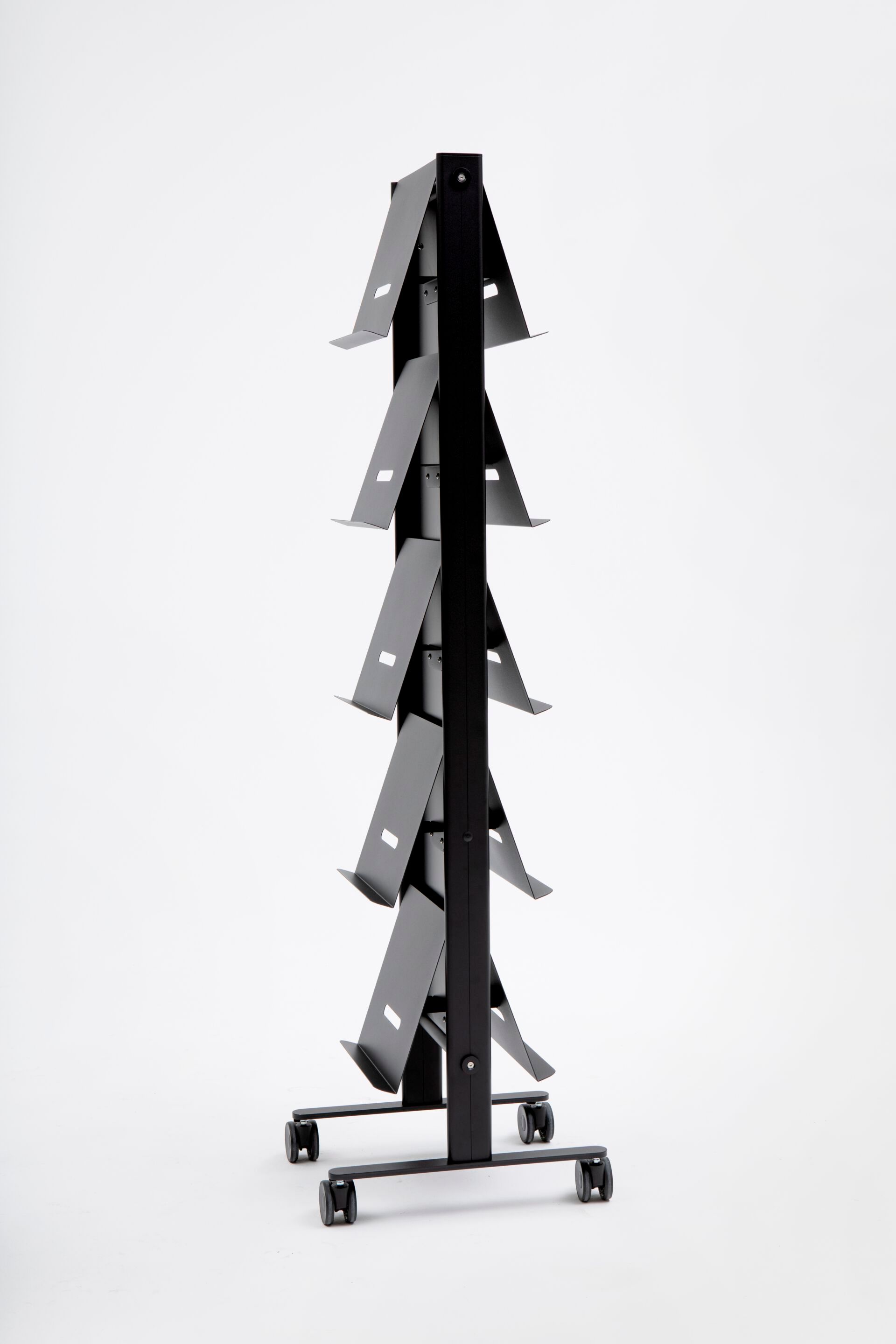 Алюминиевая стойка для журналов с порошковым покрытием с колесами Cascando Round20 ARCH-00039248 - Вид №5