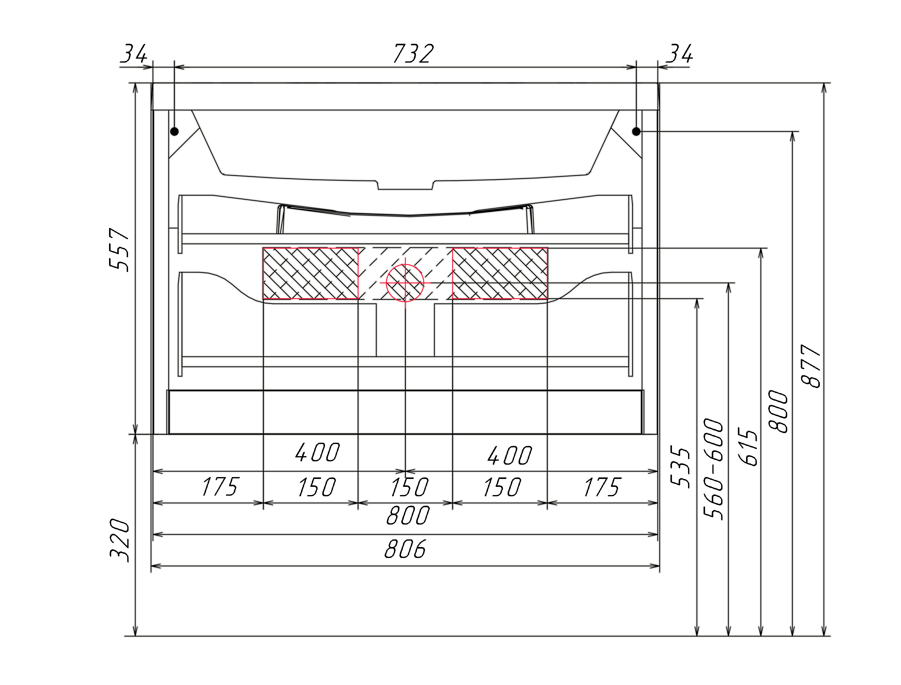 У40416 Тумба с раковиной Cloud 80, 1я, White 1 Marka Cloud - Вид №4
