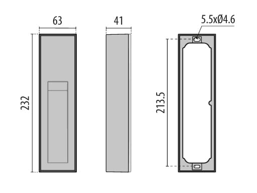 Открытый алюминиевый настенный светодиодный маркер PERFORMANCE iN LIGHTING Insert+ ARCH-00022879 - Вид №3