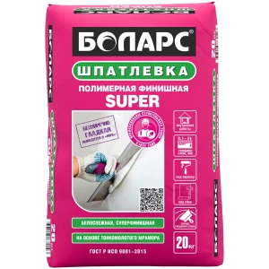 Шпаклёвка полимерная финишная Боларс Super 20 кг 13059132 STLM-2169513