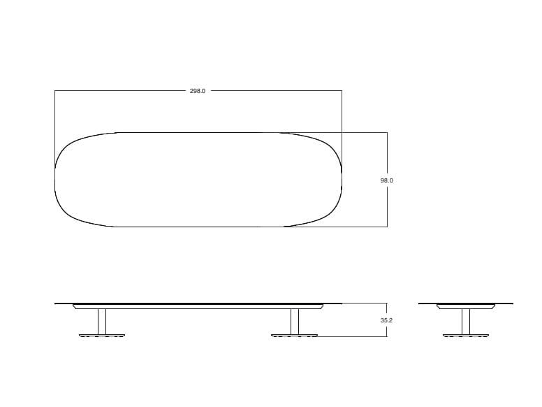Керамический низкий садовый столик TRIBÙ T-Table ARCH-00077105 - Вид №7