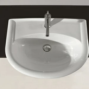 6440 Полувстраиваемая раковина консольная 50 см белая Olympia Ceramica FEDERICA