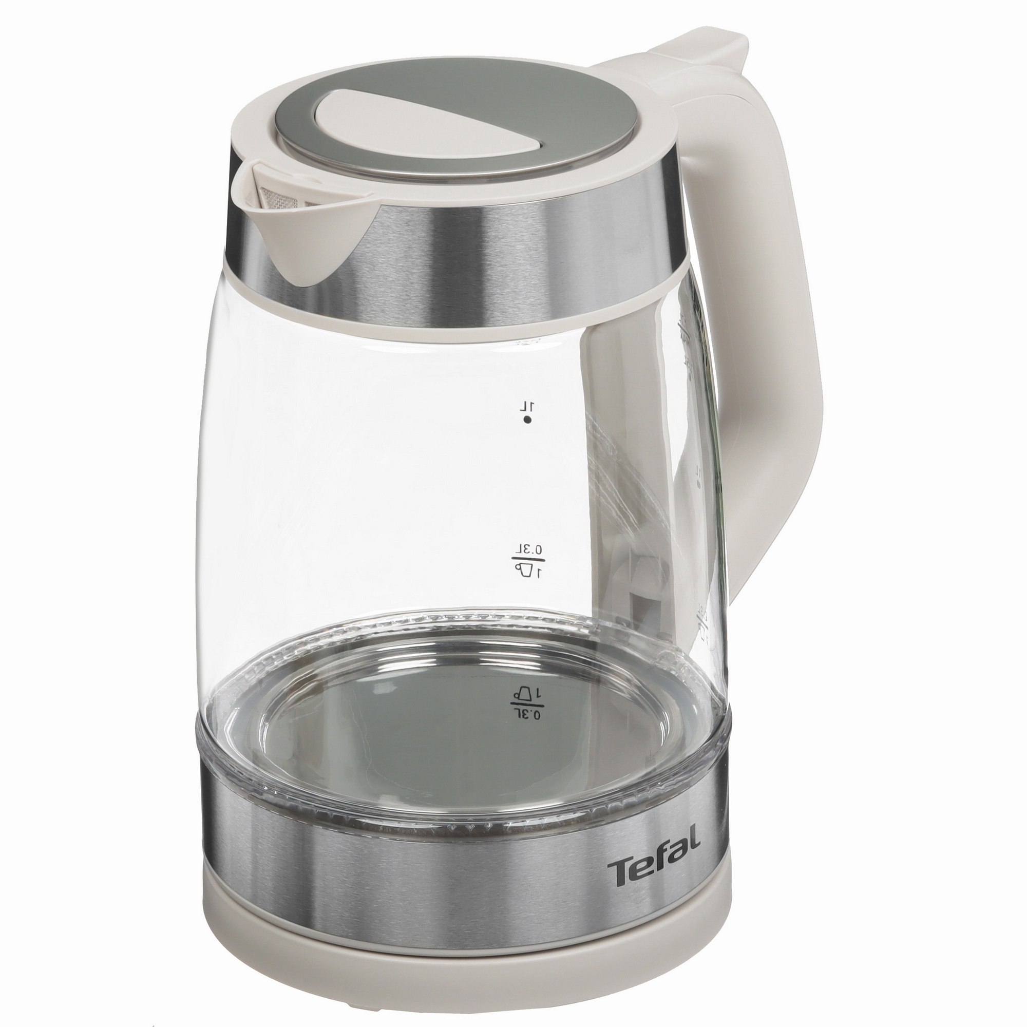 5606090 Электрочайник Tefal Glass Kettle KI605B30 серый STDN-0097864 - Вид №2