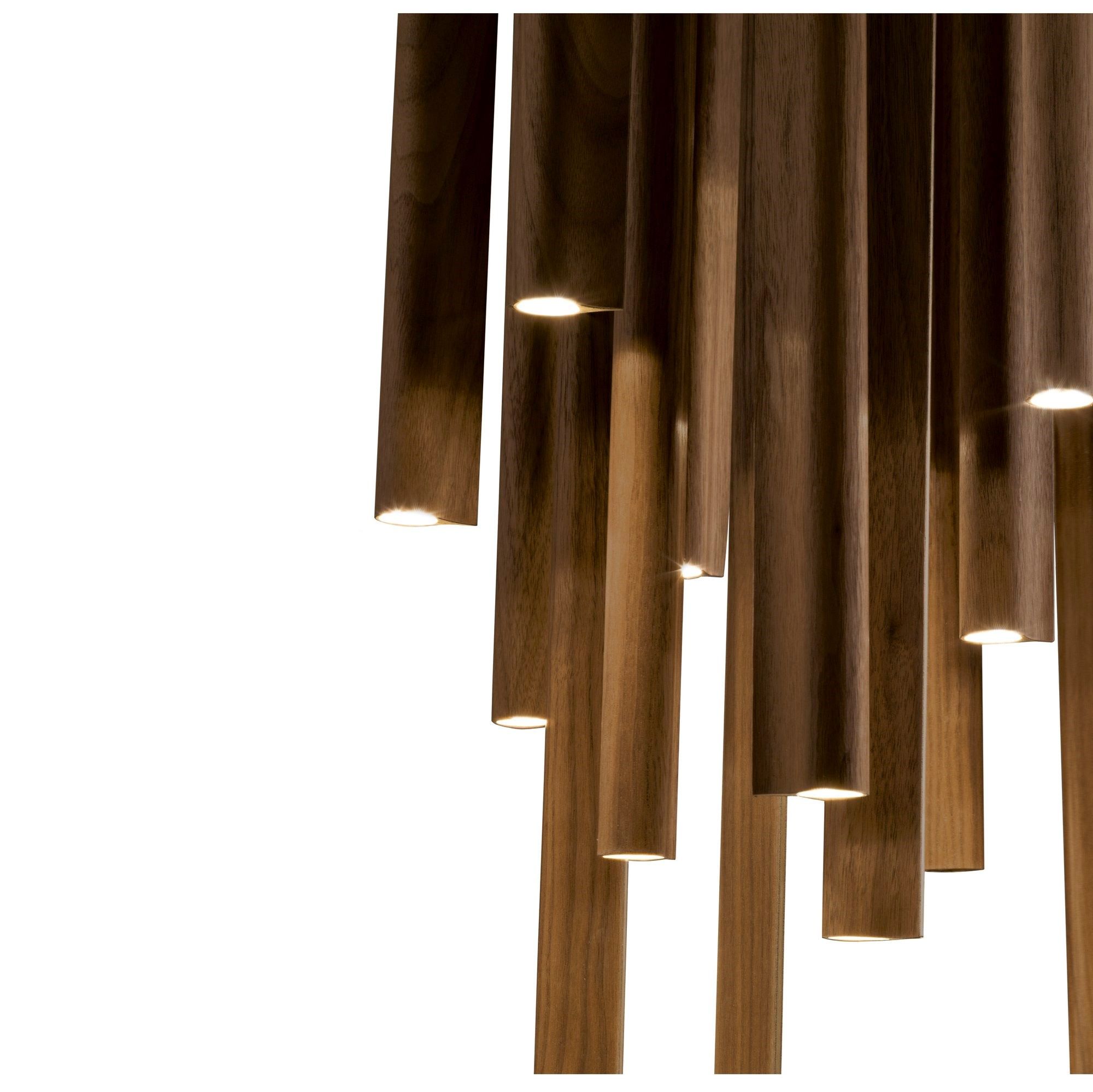 Светодиодный подвесной светильник из орехового дерева Giorgetti LEAF ARCH-00030523 - Вид №3